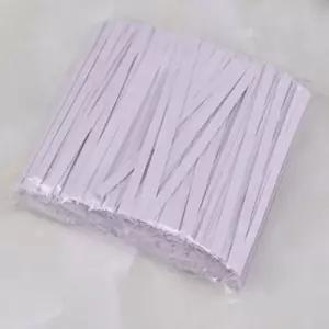 흰색 크라프트지 10CM 케이블 타이 빵끈 약1000개 케이블타이 빵끈