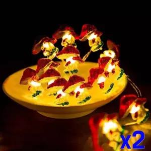 ( )붉은버섯 인테리어 와이어조명 3m30cm전구 30개x2개