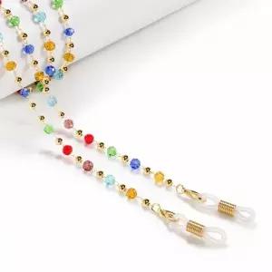 ( )칼라 목걸이 골드 안경소품 크리스탈 마스크걸이 겸용 안경줄 비즈