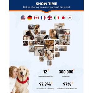 개와 고양이를 위한 초대형 반려동물을 블랙 매트를 손잡이 그루밍 젠틀 브러시 중장모 언더코트 세이프 나무 제거 양면 셰퍼드를 독일 갈퀴