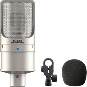 TAKSTAR XLR 콘덴서 마이크 초저자음 균형 잡힌 사운드 전원 표시기 라이브 스트리밍 게임 방송을 위한