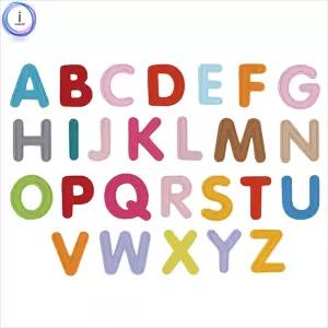 펠트 벨크로 알파벳 대문자 (기본)/영어/단어/학습/교구/교재/유치원/어린이집/배우기/놀이/공부/아동