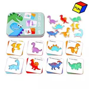 영어 기초 단어 퍼즐 세트 (공룡)/어린이/아동/유아/알파벳/학습/교구/교재/놀이/배우기/유치원/어린이집