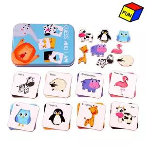 영어 기초 단어 퍼즐 세트 (동물)/어린이/아동/유아/알파벳/학습/교구/교재/놀이/배우기/유치원/어린이집