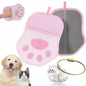 고양이와 반려견 의류 소파 카펫 카시트(핑크 글러브 고양이 열쇠고리)를 위한 재사용 가능한 반려동물