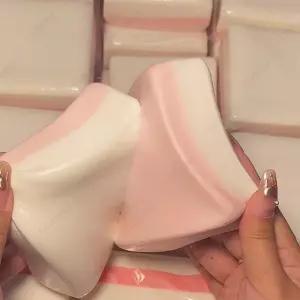 Squishy 양면 끈적 떡 핑크 천천히 상승 느린 리바운드 케이크 빵 스트레스 해소 손 휴식 선물