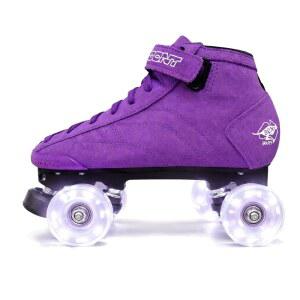 본트 스케이트 프로페셔널 휠이 있는 라이트 롤러 퍼플 리드 스웨이드 프로스타 실내 글로우