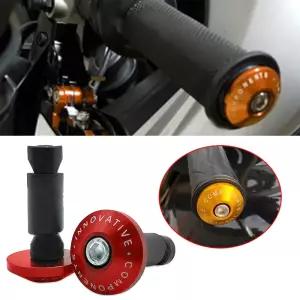 오토바이 핸들바 엔드 웨이트 그립 캡 유니버설 개조 핸들 보호 플러그 액세서리 메탈