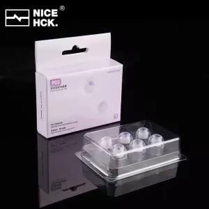 NICEHCK P03 3가지 크기 투명 액체 실리콘 이어팁 NX8 SE Rockies HIMALAYA용 내구성이 뛰어난 소프트 이어