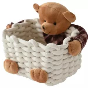 아우얼스룸 11번가 바스켓 정리 간식 수납 잡동사니 바구니 리모컨 곰돌이