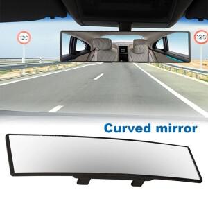 후면보기 투명 거울의 285MM 와이드 볼록 내부 클립 범용 눈부심 방지 안개 파노라마 미러 곡선