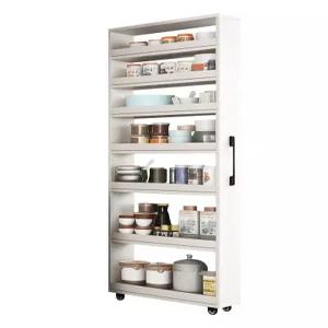 홈카페 다용도 키큰 냉장고 틈새수납장 그릇장 그릇 선반 부엌 오브제