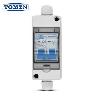 TOMZN 태양광 발전 PV 결합기 상자(DC MCB HT 2way 1 in out DC 2P 600V 1000V 3-63A 방수 상자 IP65 전선