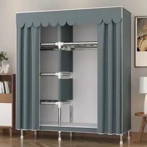 행거 자취 작은방 옷장 프레임 (강화) 86cm 조립식 2문 허파