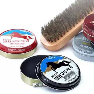 [마이모노샵][마이모노샵] 신발 보호제크리너 광택 구두약 40gl 검정 2개 왁스 (17203000)