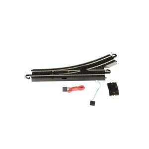 바흐만 트레인즈 - 스냅핏 E-Z 레일 원격 스케일 스틸 트랙 검은색 HO 투표율 노반이 있는 왼쪽(1장/카드) 합금