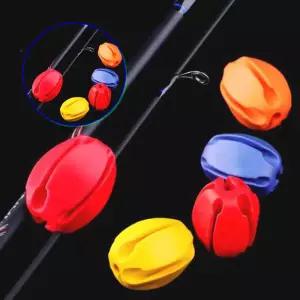 쌍문상회 고정 실리콘 클립 로드벨트 보호 에그볼 홀더 로드볼 낚시대