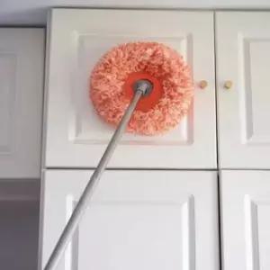 유리 자동차 화장실 도구 도구 길이 밀대 물 걸레 청소 조절 밀대 4단 트위스트 청소 천장 걸레 다용도