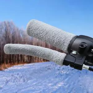 오토바이 핸드 그립 커버 2개 세트 범용 전기차 핸들 핸들바 방한 패드