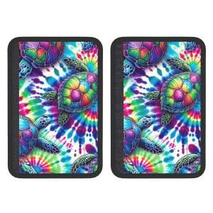 오겐스턴 네오프렌 카시트 벨트 어깨 패드 하와이안 타이 다이 터틀 쿠션