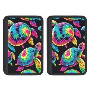 오겐스턴 네오프렌 카시트 벨트 어깨 패드 트로피컬-하와이안 타이 다이 터틀 쿠션