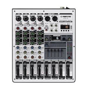 프로페셔널 오디오 믹서 페닉스 프로 사운드 콘솔 USB 인터페이스 4채널 보드 DJ 스테레오 이퀄라이저 16 DSP 이펙트 스테이지 라이브 공연 및 노래방 PTX 15