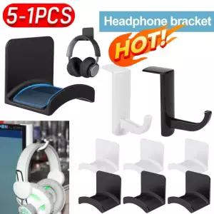 범용 헤드폰 행어 접착식 후크 간편한 손상 방지 벽 책상 또는 PC 장착용 거치대