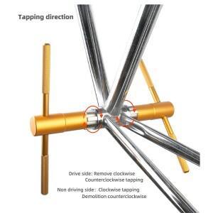 AXI 자전거 BSA 스레드 바텀 브래킷 태핑 고강도 스틸 공구 BC 1.37x24TPI 프레임 알루미늄 합금 수리 키트