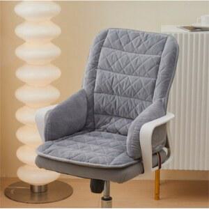 시트쿠션 일체형 사무실 전기난방 허리 겨울 등받이 두꺼운 시트쿠션 의자 엉덩이 장기좌석 따뜻하고 패드