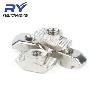 15 20 30 40 45 시리즈 슬롯 T-너트 슬라이딩 T 너트 해머 드롭인 고정 커넥터 EU 알루미늄 압출 프로파일