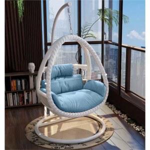 라탄 흔들의자 스윙체어 라운지 행잉 발코니 리클라이너 커버 화이트 행잉체어 펜션 요람