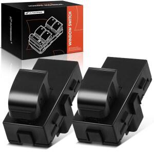 쉐보레 실버라도 1500 2500 HD 3500HD, 트래버스 & GMC 시에라 1500, 아카디아 뷰익 엔클레이브 및 새턴 아웃룩과 호환되는 A-프리미엄 리어 사이드 2PC 세트 윈도우 스위치, 교체 번호 22895546, 2587777