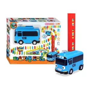 유아 타요 자동 도미노 쌓기 놀이 자동차 장난감 아이 키즈 어린이 완구 공사차