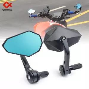 Ducati Honda CB650R Kawasaki Yamaha MT03 Suzuki SV650 GSXS750 Benelli 용 7/8 오토바이 바 엔드 백미러
