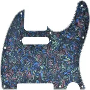 텔레/텔레캐스터 전복 펄을 위한 픽업 장착 나사 구멍이 있는 Dopro 8 홀 텔레 스타일 기타 픽가드 TL