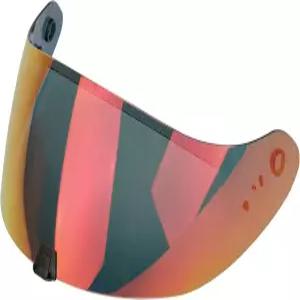 LKV R420 헬멧 바이저 교체 - 오토바이 자외선 차단 얼굴 보호 (크롬 레드 미러)