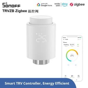 SONOFF TRVZB Zigbee 온도 조절 라디에이터 밸브 스마트 홈 난방 Froest Protection eWeLink Alexa를 통한