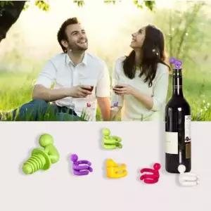 [하프클럽/브이와이]컵마커 와인마개 와인잔 구분 술잔 7P