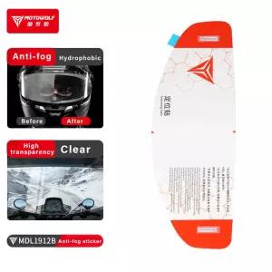 MOTOWOLF 범용 오토바이 풀 페이스 헬멧 쉴드 안티 안개 필름 HD 그레이 바이저 렌즈 삽입 방지 방수
