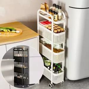 수납 선반 욕실 트롤리 주방 이동식 코너 수납장 욕실선반