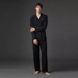 매장정품 EMPORIO ARMANI UNDERWEAR 엠포리오 아르마니 언더웨어 남성 글로시 스트라이프 파자마 세트 0815