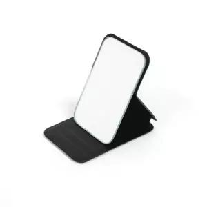 손거울 접이식 미니 스탠드 블랙 휴대용 사각 파우치 화장거울 탁상용