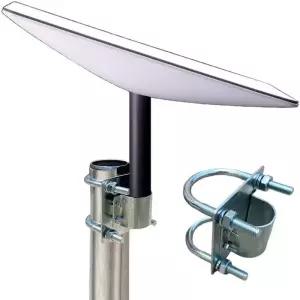 스타 링크 접시 낚싯대용 폴 마운트 어댑터 안테나 마스트 클램프 브래킷 조립 파이프 홈 클립