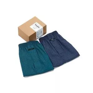 [슈비너스] 면100% 오리나염 인밴드 2매입 트렁크세트 2컬러(YSETM002)