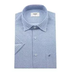 매장정품 renoma [롯데 청량리점]올오버 닻프린트 반소매 슬림핏셔츠 RPUSL1371BU 1303457