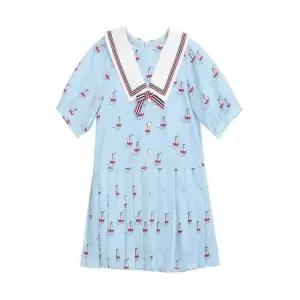 [갤러리아] 티파니주니어 블루 돛단배 카라 원피스 /T22KAO010