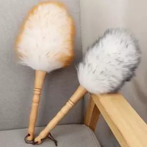 양모 먼지털이 양털 먼지털이개 먼지 흡착 청소 정전