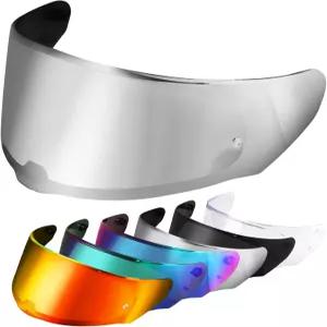 공격/신속/스트림용 VCOROS 실드 FF800 FF320 FF328 FF353 스트리트 모터사이클 헬멧 바이저 교체용(크롬