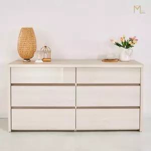 [모로] 나이스 UV 1500 광폭 3단 와이드서랍장 서랍장 옷서랍장