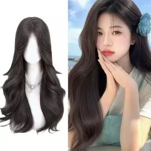 패션가발 네추럴 웨이브 긴머리 여자 통가발 여신 스타일 가발